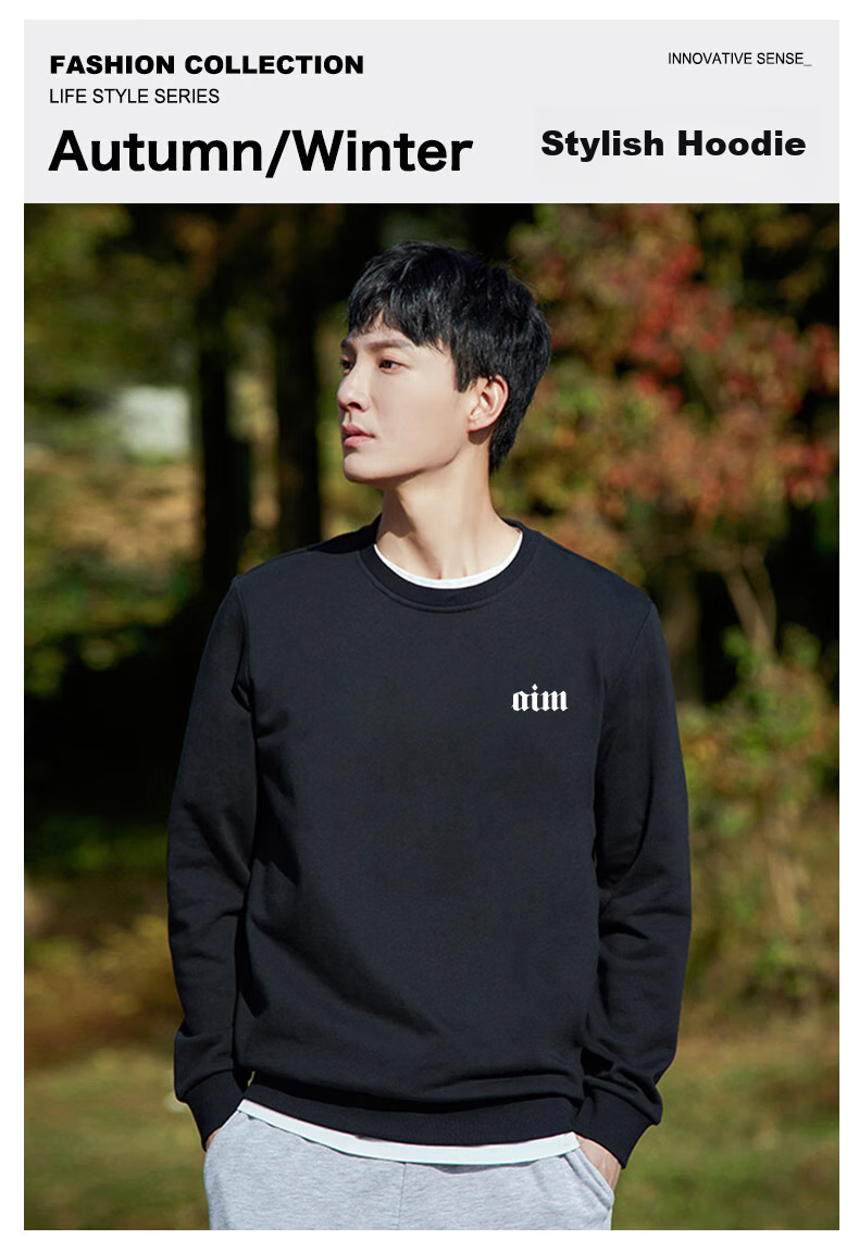 Warrior Sweatshirt for Men, Spring And Autumn Round Neck Sports Casual Jacket, Long-Sleeve Pullover Top for Me 2