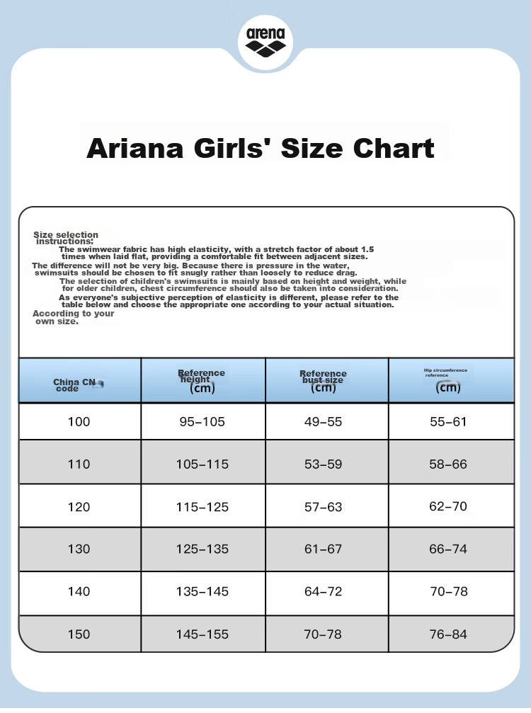 Arena Children's One-Piece Sleeveless Swimsuit, Comfortable Chlorine-Resistant Professional Training Competition Swimwear for Young Girls 9
