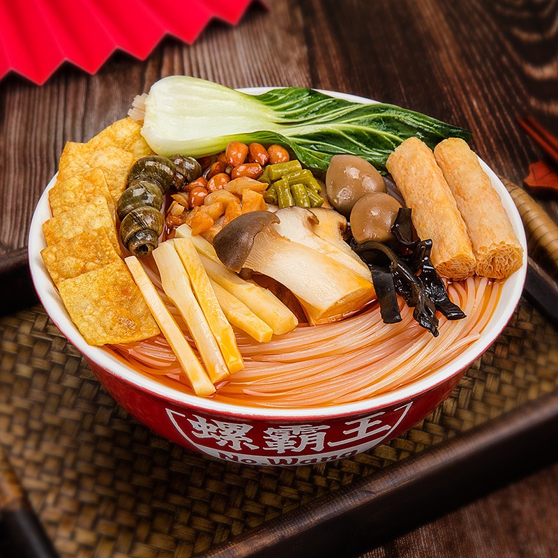 螺霸王原味螺蛳粉加料菌菇400g广西柳州特产方便速食酸辣粉面米线螺狮粉