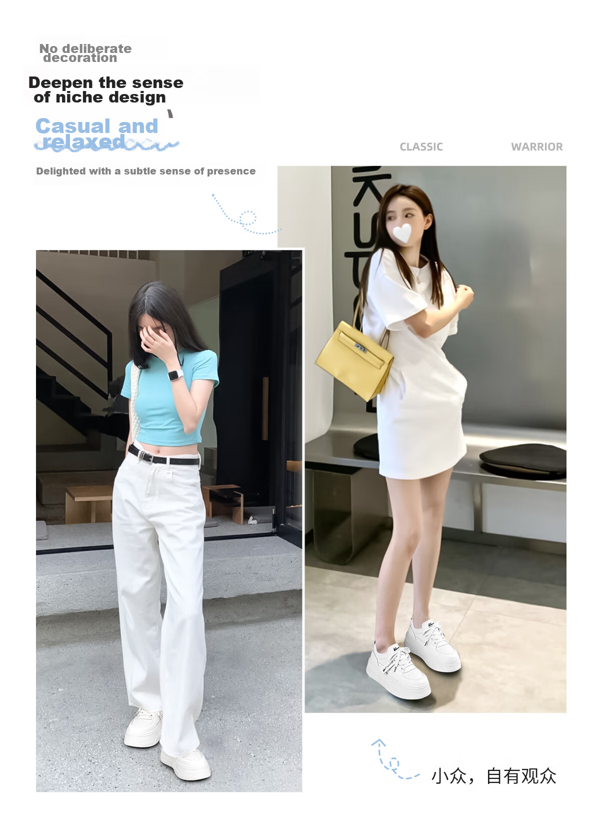 Huili Women's Shoes Spring And Summer Thick-Soled Heightening Sneakers for Female Students, Casual Versatile Breathable Comfortable White Shoes for Women, White Color Size 36 5
