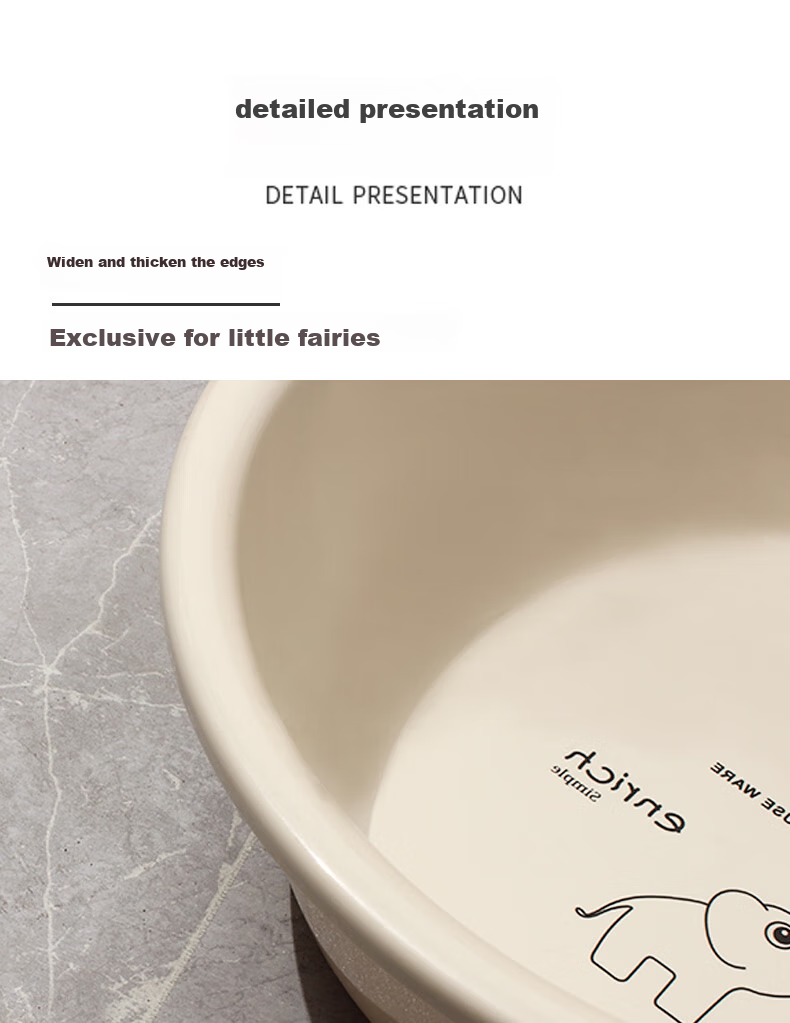 Fuaijia Face Basin, 36cm Thick, 2 Pieces, Vegetable Washing Basin, Student Plastic Basin, Foot Washing Basin, Foot Soaking Basin, Hand Washing Basin, Laundry Basi 11