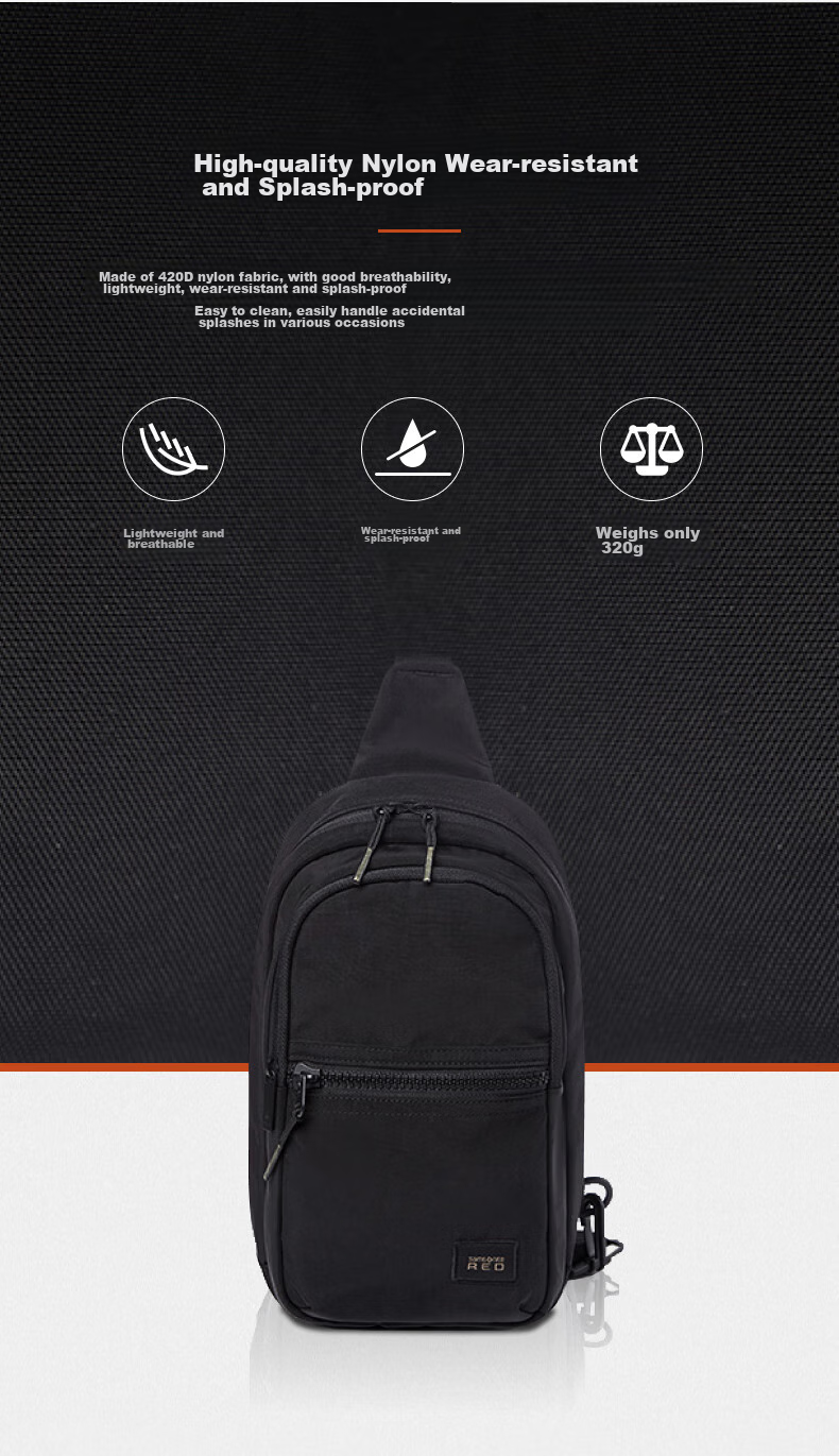 Xinxiuli Men's Chest Bag And Waist Pack, Fashionable Multifunctional Outdoor Chest Crossbody Bag, Birthday Gift, UD3*09005 Sports 4