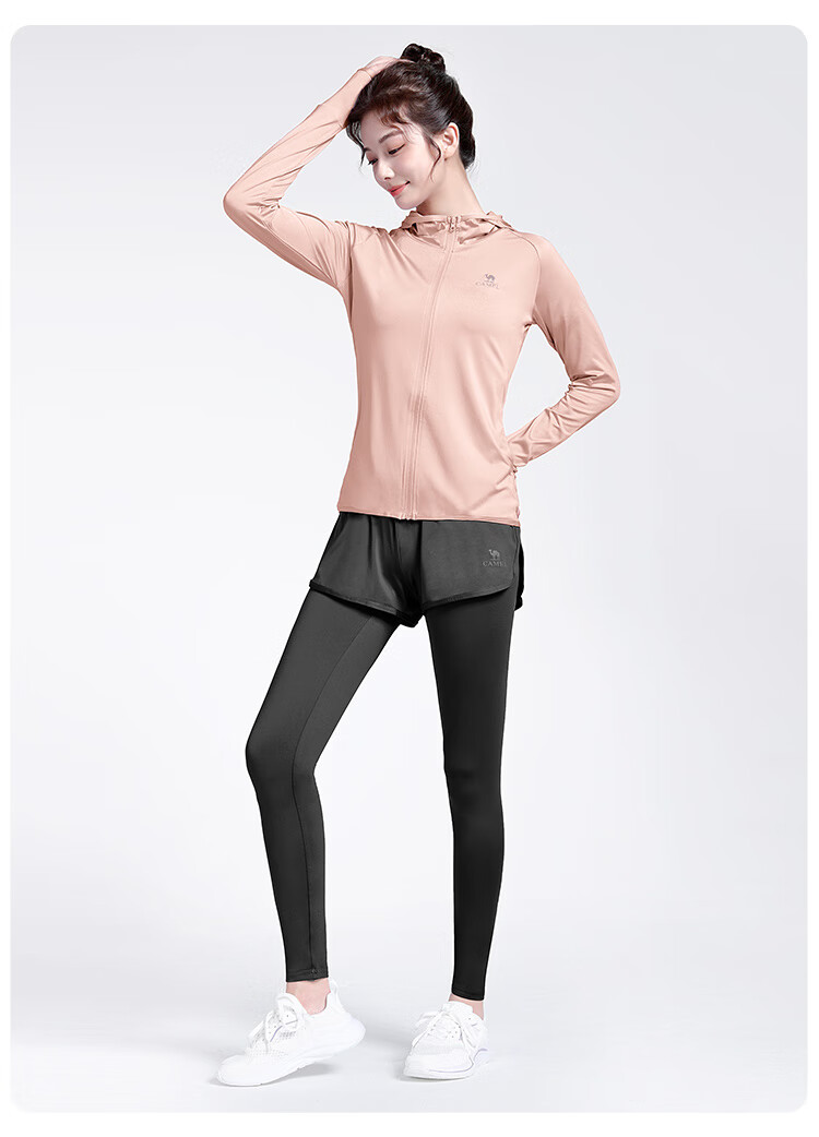 CAMEL Yoga Outfit Set for Women, Morning Run Outdoor Sportswear, Slim-Fit Breathable Fitness Wear, Five-Piece Set YK22255493 28