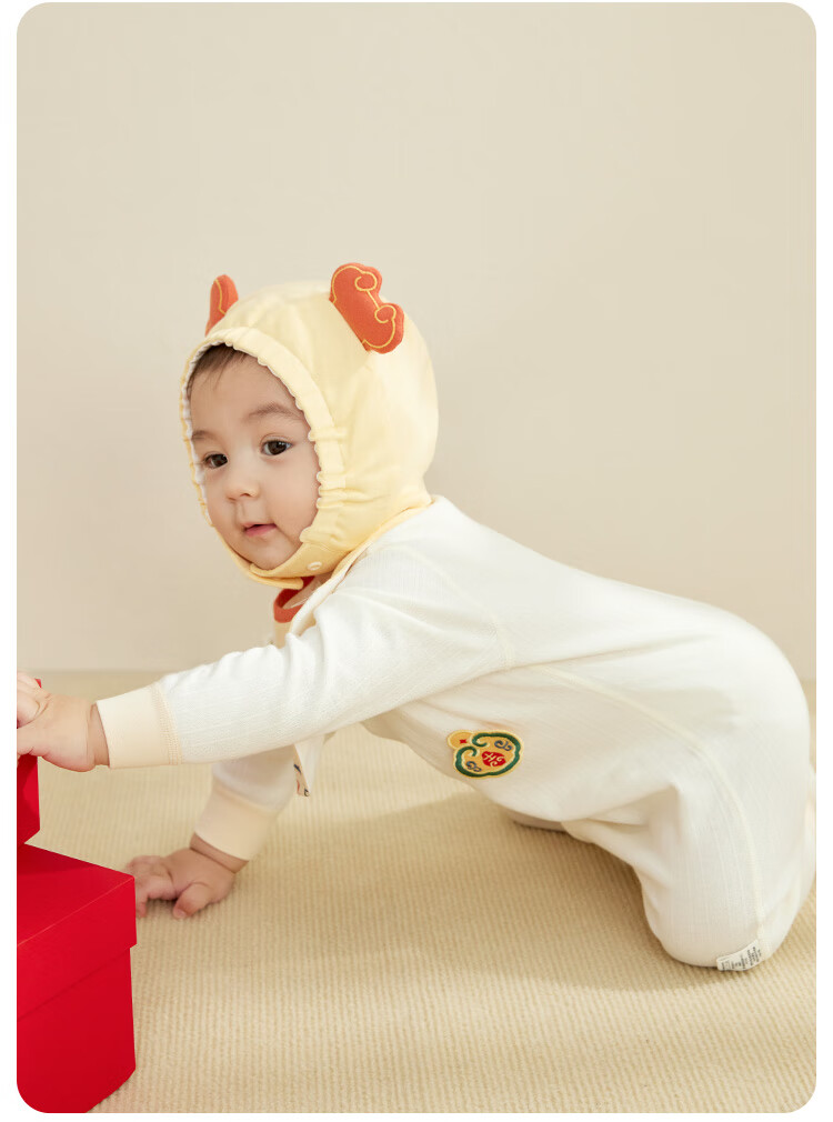 Wismorni Baby Clothes for Boys And Girls, Spring And Autumn Pure Cotton Onesie Romper, Full Moon Outfit, Sleepwear 15