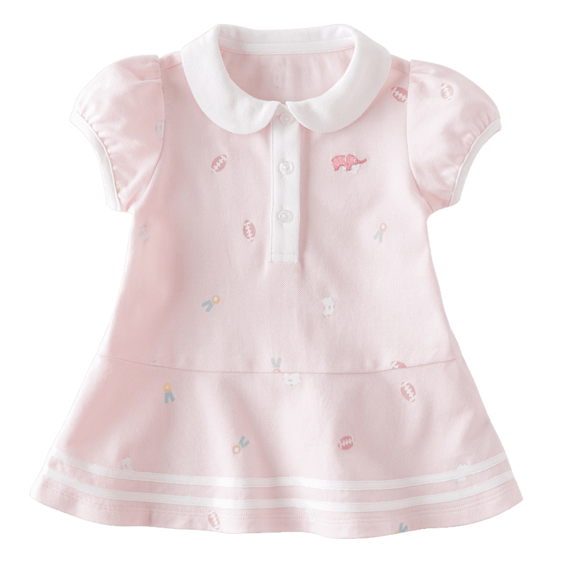 DAVE & BELLA [Soda Cotton] Girls' Summer Dress, Baby Princess Dress, Preppy Style Children's Skirt