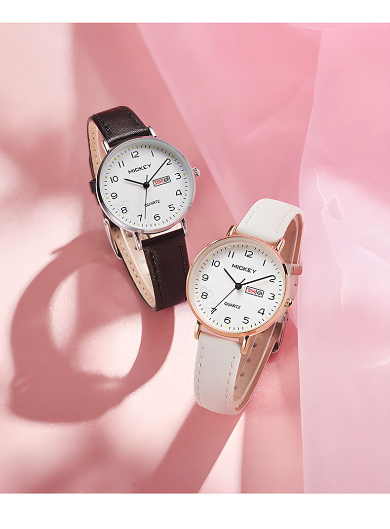 Disney Women's Watch, Middle And High School Student Niche Luxury Quartz New Stylish Silent Electronic Watch for Girls 3