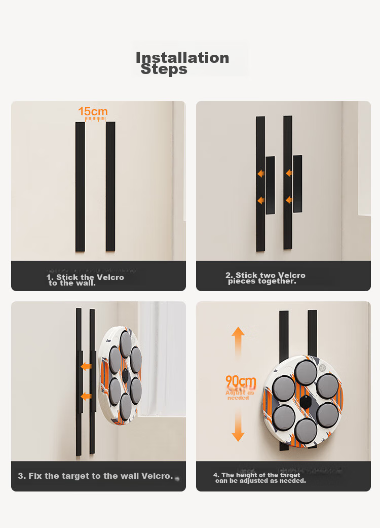 JD Original Music Boxing Wall Target, Adult And Children Reaction Target, Electronic Intelligent Punching Practice Boxing Fitness Training Equipment 21