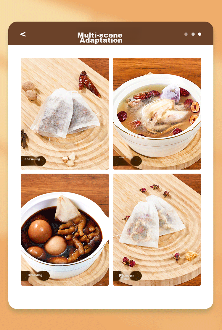 SHUANG YU Corn Fiber Tea Filter Bags, 100 Count Drawstring Tea Strainer Bags for Filtering Tea Residue And Herbs, Marinade Spice Bags 13