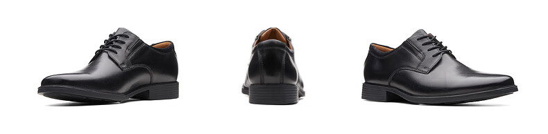 Clarks Tilden Plain Men's Formal Leather Shoes, Comfortable Lace-Up Cowhide Derby Shoes, Business Casual Shoes for Me 12