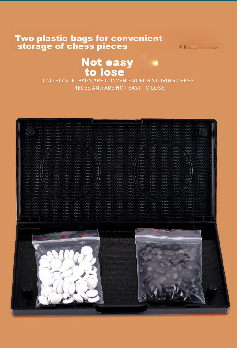 Chenggong Magnetic Go Set, Large Size, Magnetic Five-In Chess, Black And White Pieces, 361 Pieces, Portable Folding Board Toy 3