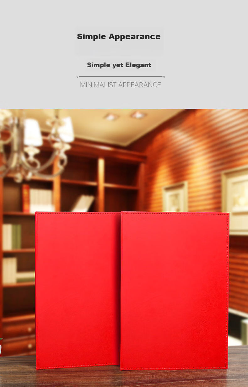 Befon Speech Folder, Recitation Folder, Red File Folder, Signing Ceremony Booklet, Host Folder, Toast Folder, Lecture Folder, A4 Blank Leather Cover 1433 2