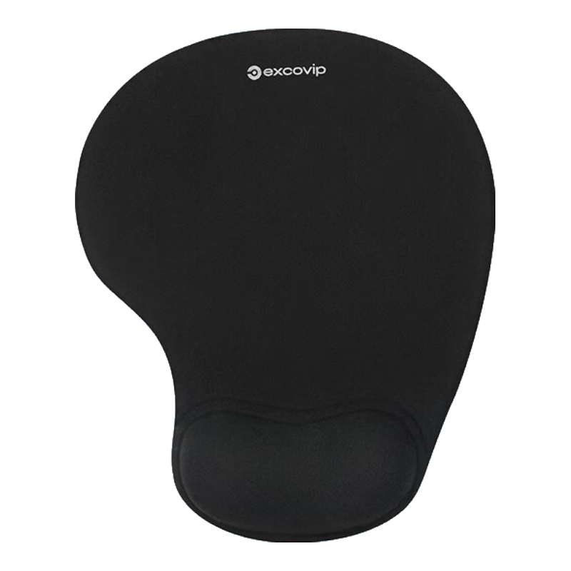 EXCO Wrist Rest Mouse Pad, Small Hand Support, Thickened Silicone, Laptop, Male, Add-On Item, E-Sports Gaming, Ergonomic, Business, Comfortable Office Use, Black, 0236