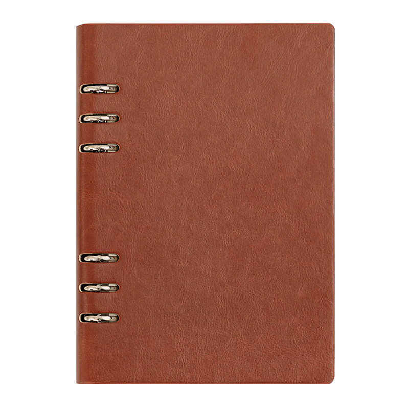 Faramon A5 Loose-Leaf Notebook, B5 Business Journal, Detachable Loose-Leaf Notebook, Stationery, Thickened Diary, Customizable Logo for Businesses, B5-Brow
