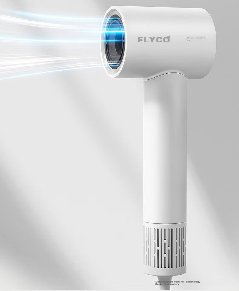 FLYCO High-Speed Hair Dryer, Holiday Gift, for Home And Dorm Use, Portable, Quick-Drying, Constant Temperature, Negative Ion Hair Protection, Powerful Blowing, Model FH6370 10