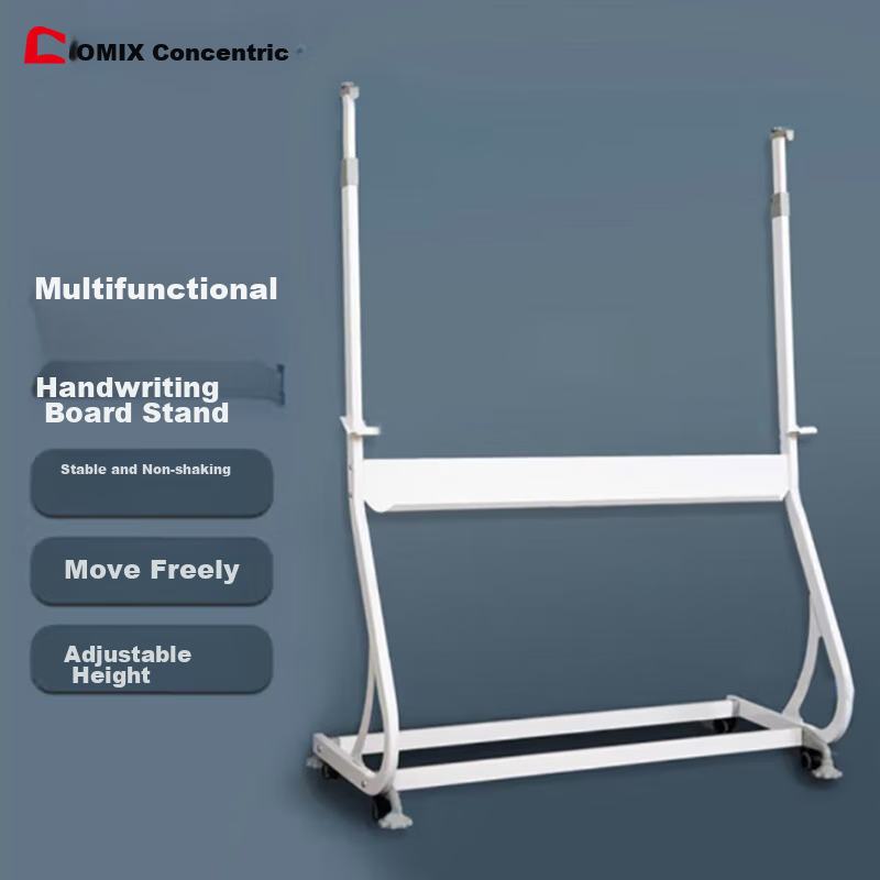 COMIX Handwriting Tablet Stand, Adjustable S-Shaped Mobile Whiteboard And Blackboard Stand, Office Training Doodle Drawing Board Stand, 90*200cm, DSS-1004