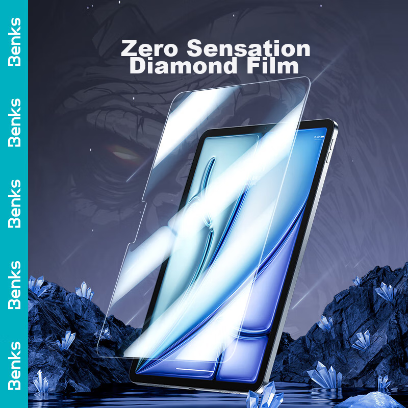 Benks Tempered Glass Screen Protector for IPad Air 11, M4 Chip, 2026 New IPad Air 11-Inch Apple Tablet, 25th Generation Zero-Feel Anti-Drop Air6/7/8 Ultra-Thin HD Film