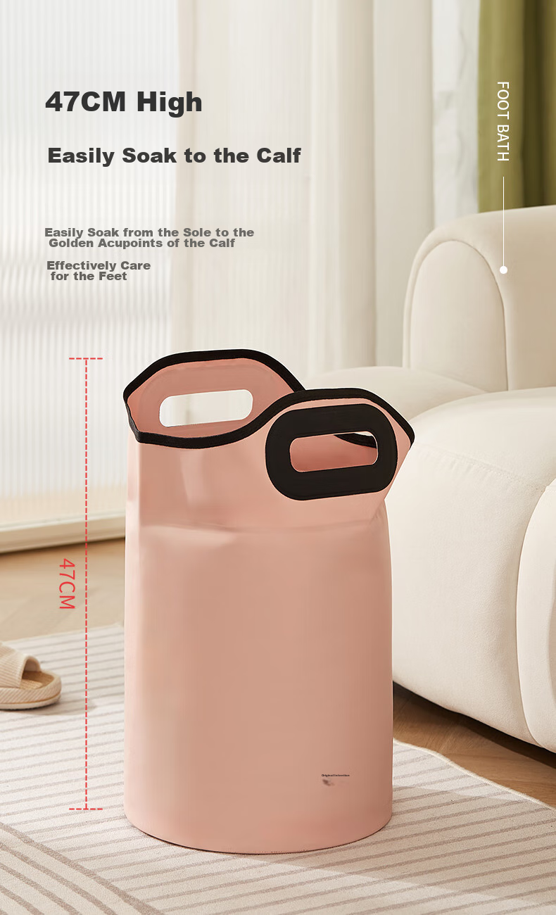 Chuxin Foldable Foot Soaking Bucket, Autumn And Winter Health Foot Bath Tub [Safe And Odorless], Over-Knee Deep Bucket, Foot Soaking Bag, Thickened Insulated Portable Foot Bath Basin for Wome 3