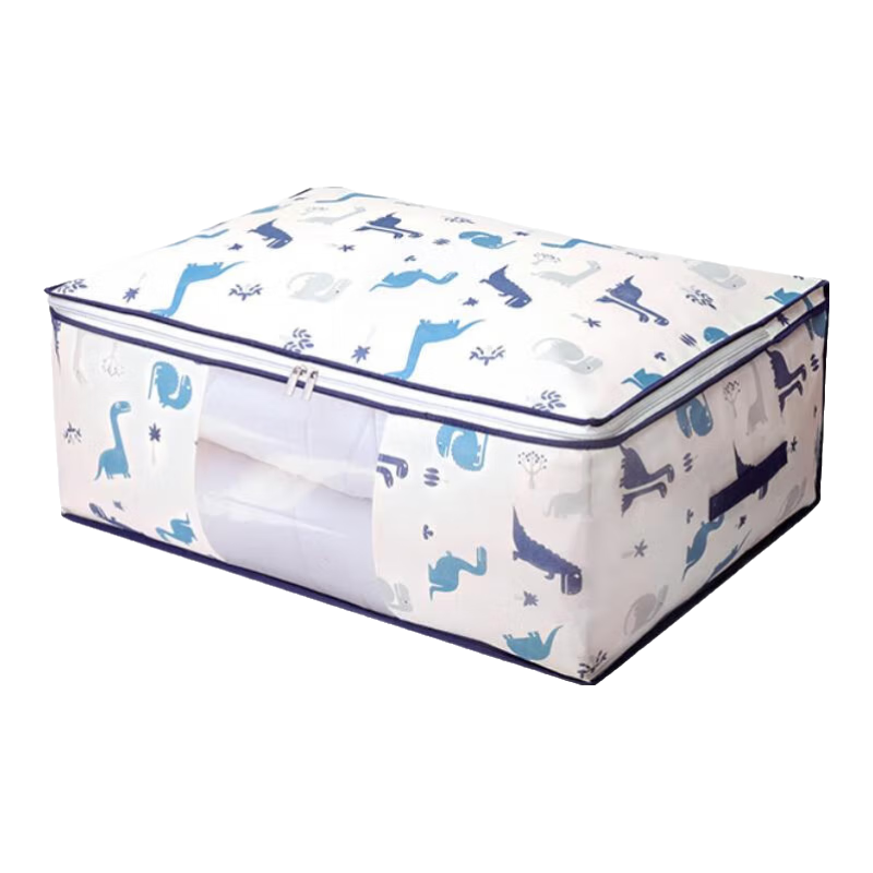 Baicaoyuan Storage Bags for Clothes And Quilts, Moving Packing Bags, Large Dinosaur Design, 3-Pack