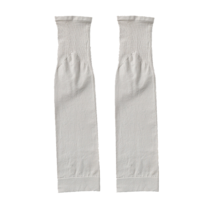 BIKEBROS Ice Silk Sun Protection Leg Sleeves Cycling Sports Knee And Leg Guards Outdoor Running Leg Protectors Foot Covers [One Pair in Gray]