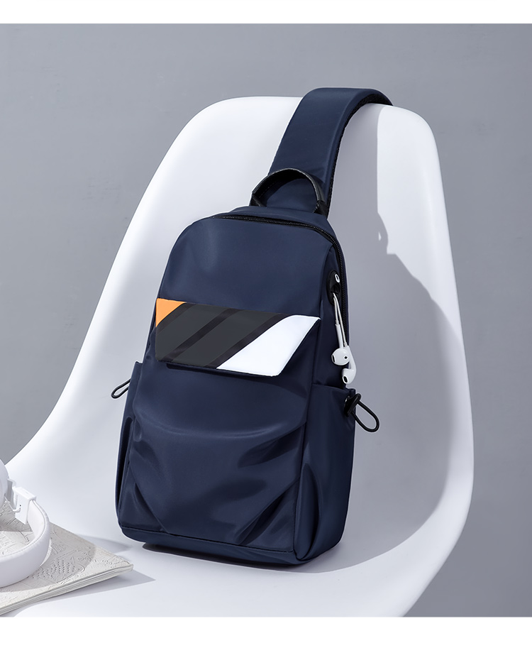 GOLF Chest Bag for Men, Contrasting Color Shoulder Crossbody Bag, Casual Phone And IPad Bag, Multi-Compartment Sports Small Backpack, Running Pack 42