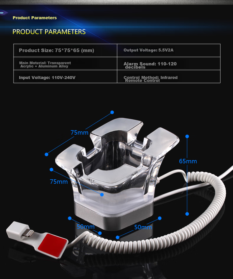LFang CJ3.5 Tablet Anti-Theft Display Stand, Anti-Theft Alarm, Tablet Computer Anti-Theft Chain, Type-C Interface 2
