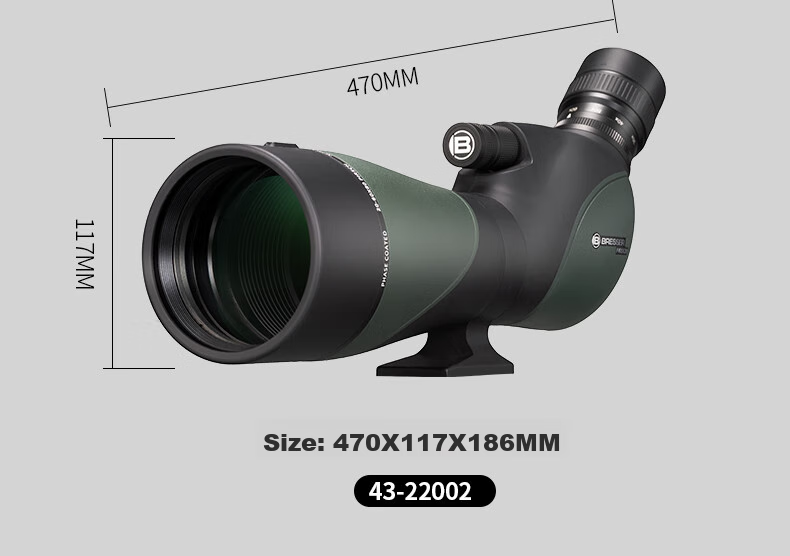 Bresser Zhengtu 25-75x Large Aperture Monocular High Magnification High-Definition Low-Light Night Vision Birdwatching Telescope, Professional Grade Waterproof Telescope 15