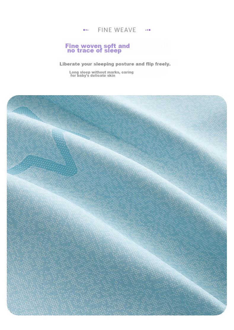 Luolaikids Cooling Mat Pillowcase Single Pack Baby Grade A Washable Antibacterial Mite-Resistant Ice Silk Pillow Cover 48*74cm 5