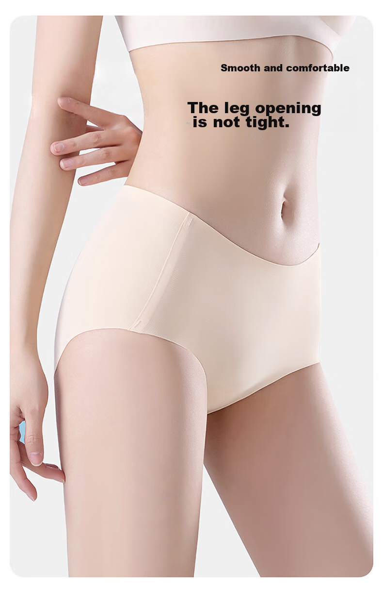 MiiOW Disposable Ice Silk Underwear for Women, Seamless Sterilized No-Wash Travel Yoga Fitness Business Trip Menstrual Daytime Disposable M 8