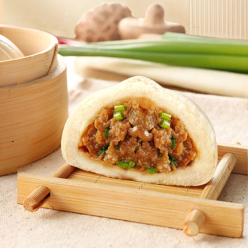 冶春食品鲜肉包300g*3包18只扬州早餐面点生鲜家庭装