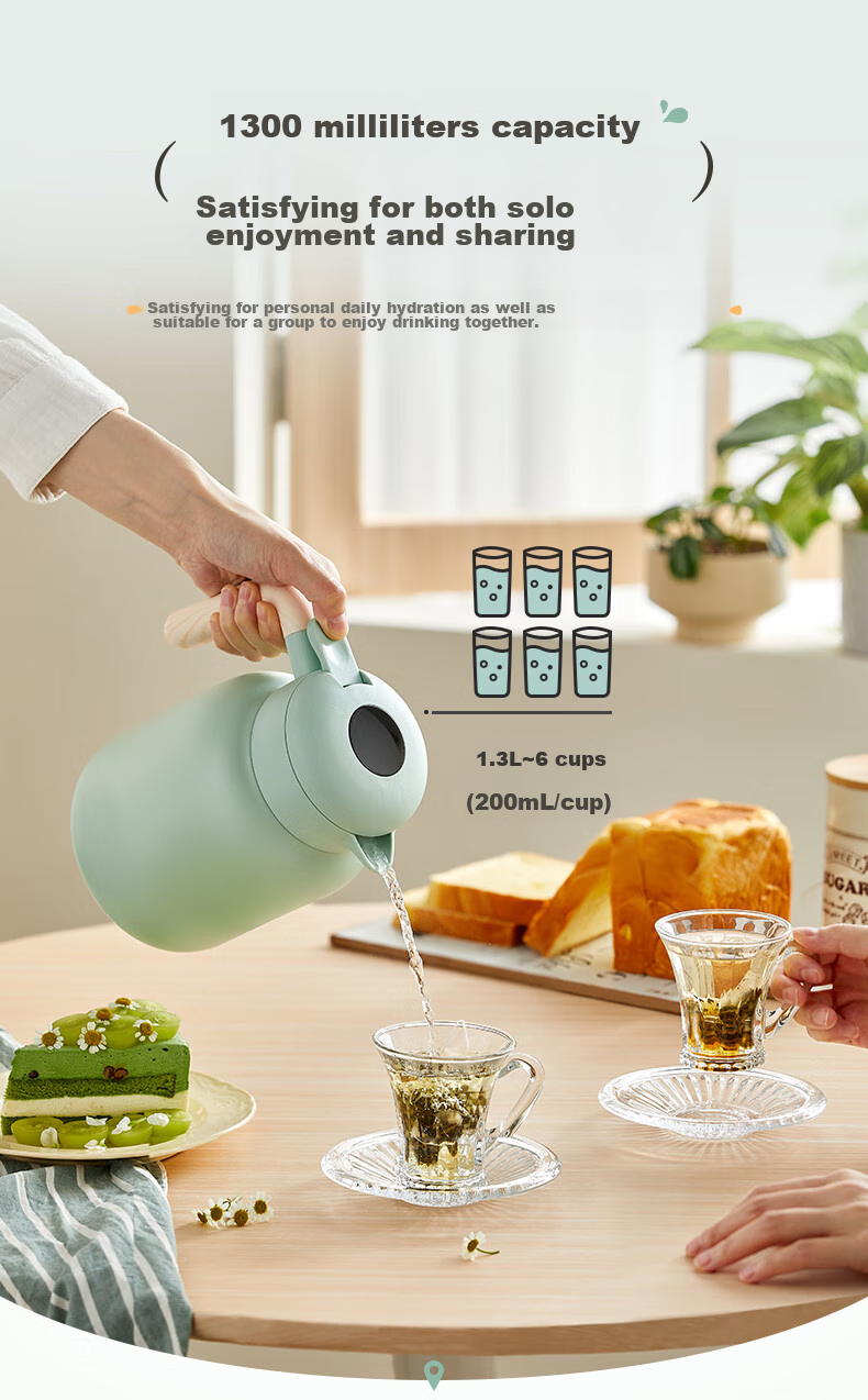 Bear Insulated Bottle with Seamless Inner Liner, 316L Stainless Steel, Household Thermos for Hot Water, Large Capacity, Hot Water Bottle, 2L, Beige 7