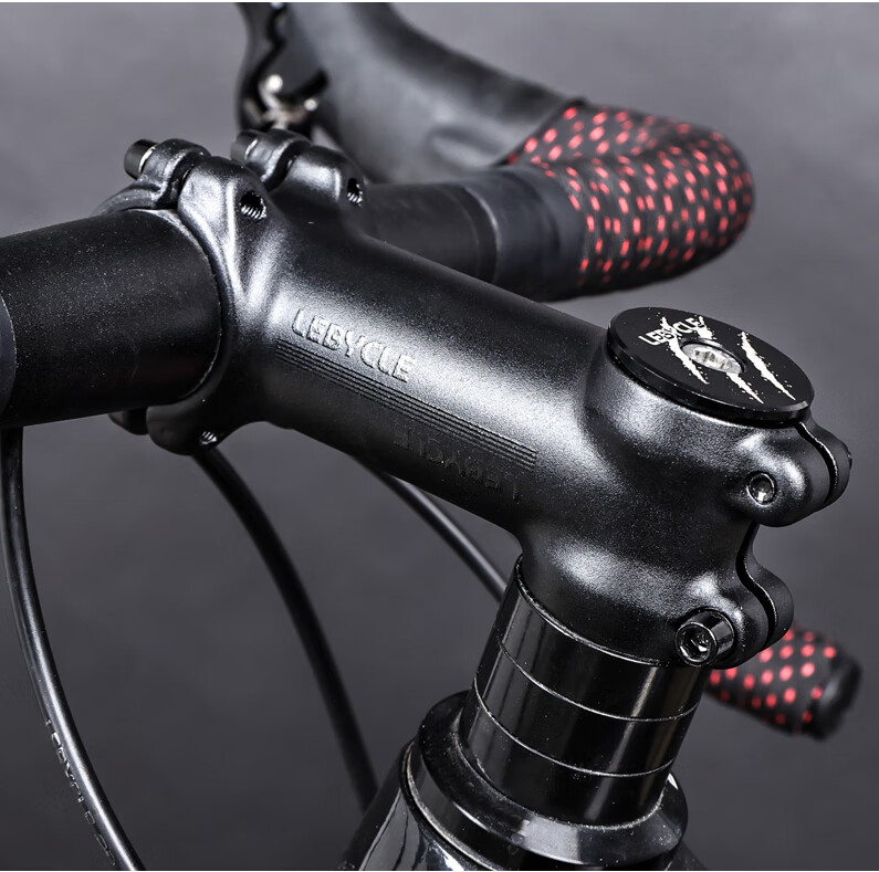 LEBYCLE Aluminum Alloy Road Bike Handlebar, Mountain Bike Ultra-Light Handlebar, Positive And Negative Angle 7-Degree Bicycle Stem, Handlebar 7