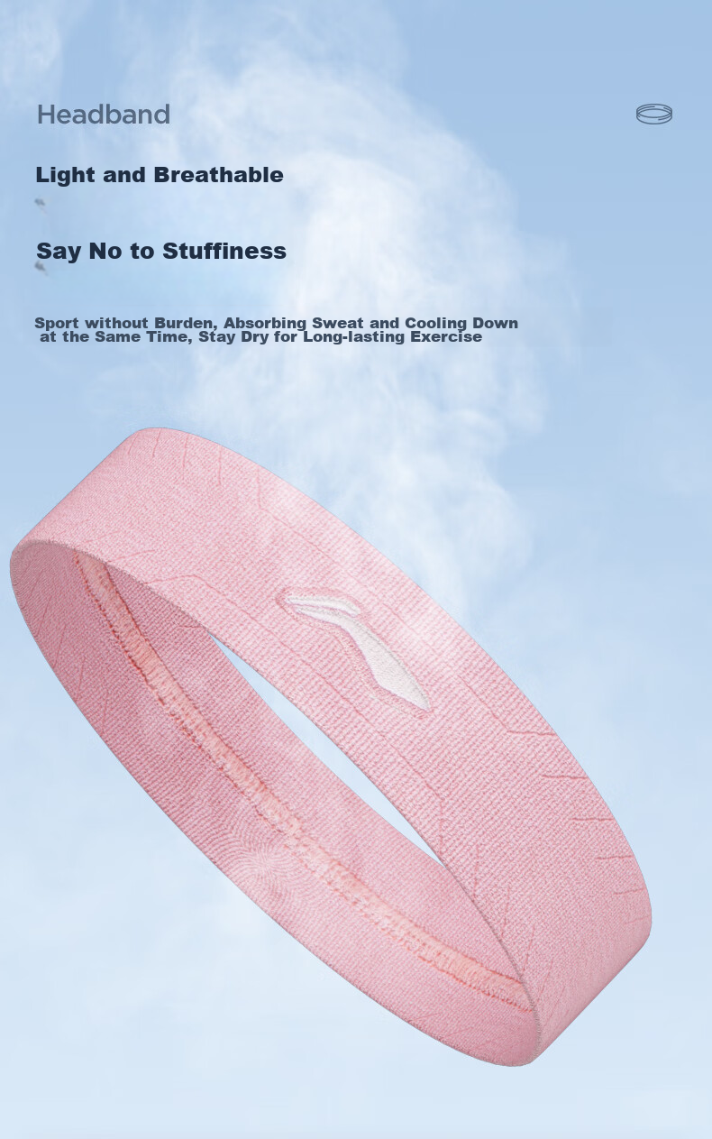 Li-Ning Li-Ning Sports Headband for Women And Men, Sweat-Absorbing Headband, Sweat-Stopping Headband, Running Sweat-Guiding Headband, Forehead Protection Headband, Hair Tying Headband, Fitness Equipment 7