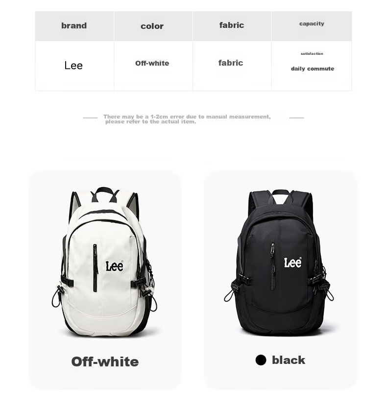 Lee Backpack, Large Capacity for Women, Short-Trip Travel Bag, Laptop Bag for College Students And High School Students, Black 4