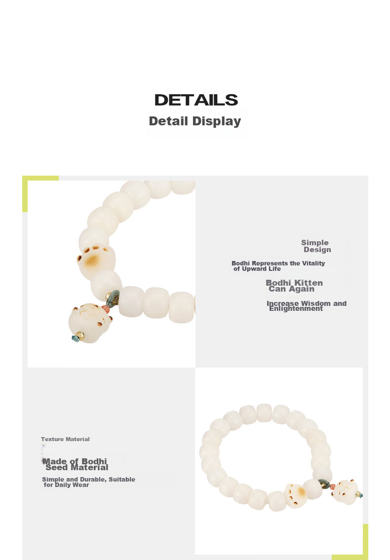AJIDOU Women's Bracelet, Quartz And Jade Bead Bracelet, Fashionable Crystal Layered Bracelet, Birthday Gift for Best Friend, Mid-Autumn Festival Gift 10