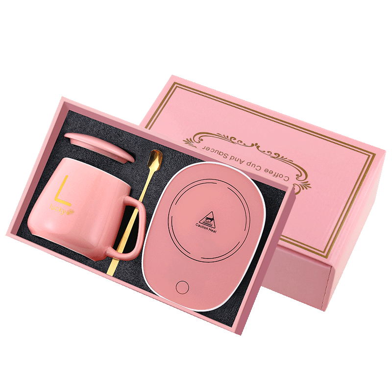 Xiduomi Warm Cup, 55°C Constant Temperature Ceramic Mug, Smart Practical Gift Box, 38 Goddess Day Gift for Friends, Souvenir