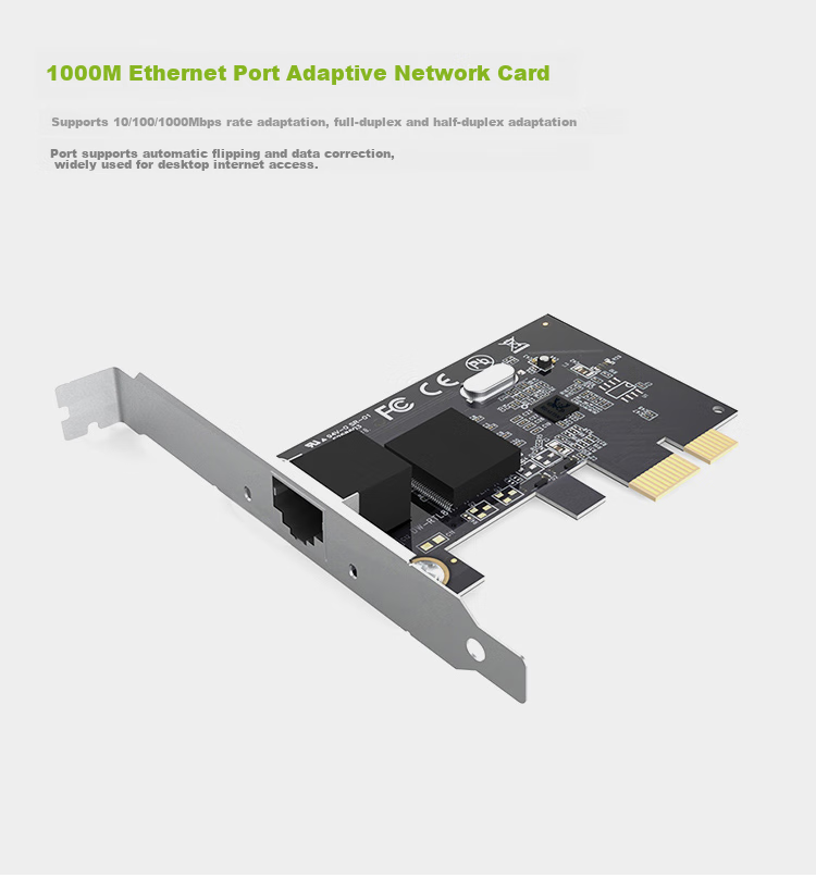 EDUP EP-9635C, 2.5Gbps Gigabit Gaming Wired Network Card, 2500M High-Speed Ethernet Port Expansion, Desktop Computer Adaptive Ethernet Adapter, Network Adapter 4