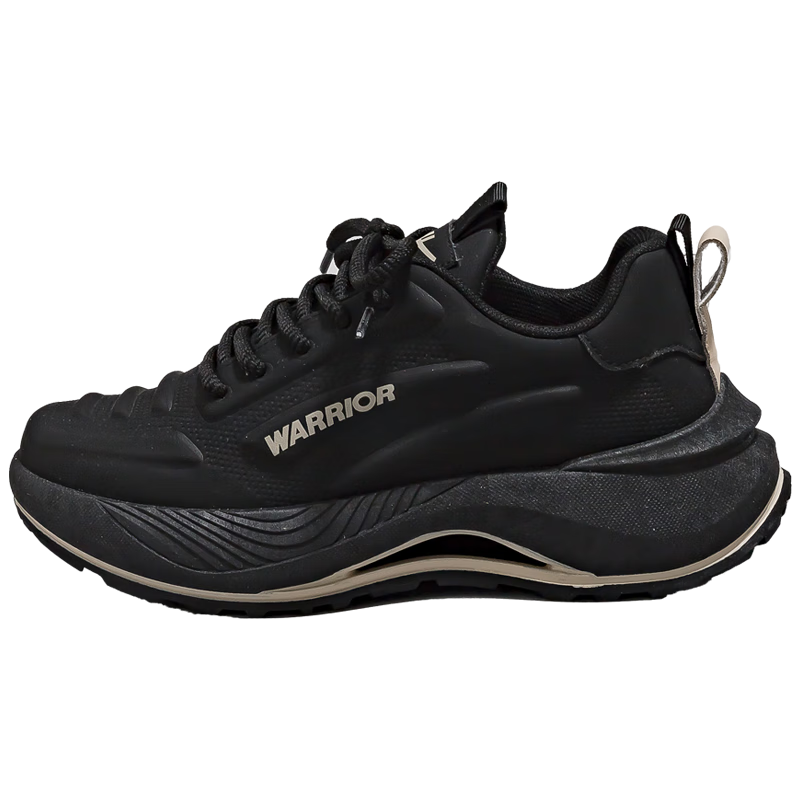 Warrior 2026 New Spring Casual Sports Shoes Breathable Leather Men's Trendy Thick-Soled Fashion Dad Sneakers