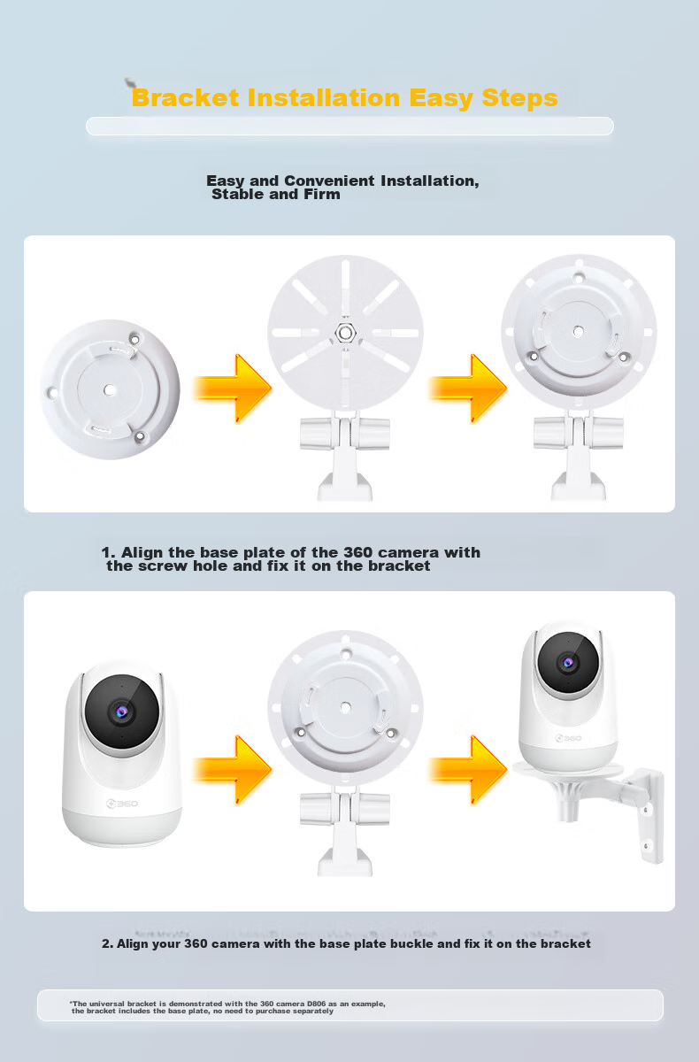 Trendsetter, Suitable for 360 Visual Doorbell Backplate D819/5Pro/1p, Smart Door And Camera Replacement Adhesive Backing Plate, Wall-Mounted Strong Adhesive Base Plate 5