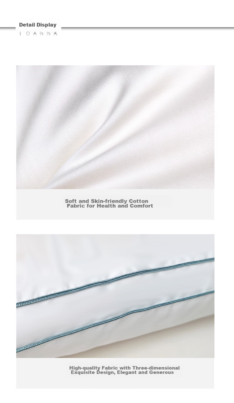 FUANNA Partition Pillow, Pure Cotton Cervical Pillow, Adult Sleeping Hotel Pillow Core, Upgraded Soybean Breathable Double Pillow, 66*43cm 13