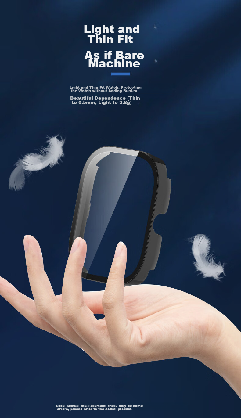 KMaxAI Compatible with Redmi Watch 5/4 Protective Film + Case, All-In Full Coverage, Xiaomi Redmi Watch Dial Protector & Screen Film, Hard Shell Anti-Fingerprint Tempered Glass Film, Transparent 10
