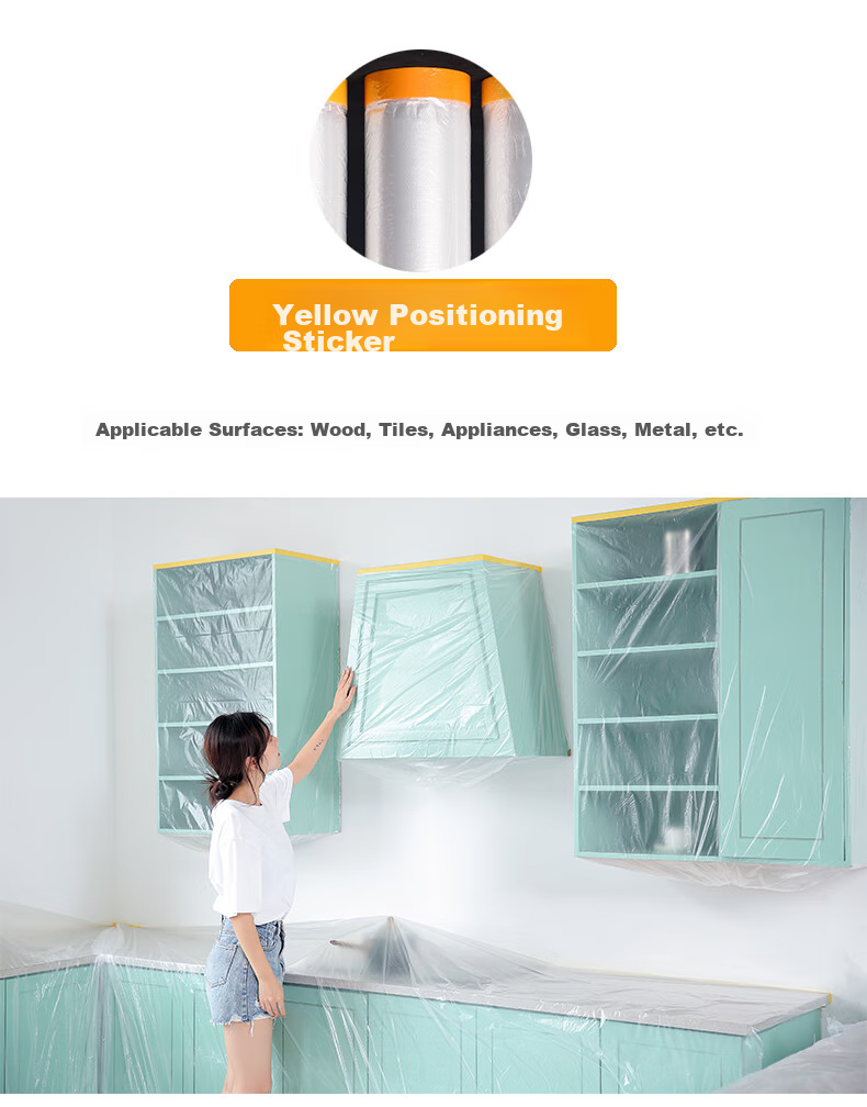 Jinghuisichuang Disposable Dust Cover, Plastic Film for Dormitory Decoration, Furniture Protection Film, Sofa Dust-Proof Cover 8