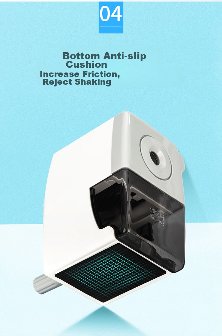 Deli Classic Black And White Student Hand-Crank Pencil Sharpener / Pencil Sharpener / Rotary Pencil Sharpener, Student Exam Stationery, Children's Birthday Gift for Boys And Girls 8