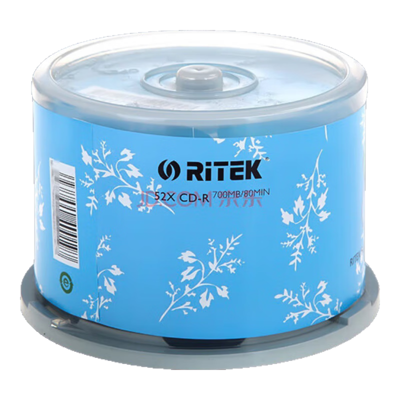 RITEk Fanhua Series CD-R, 52x Speed, 700MB Capacity, Blank Discs/recordable Discs, 50 Pieces in A Barrel