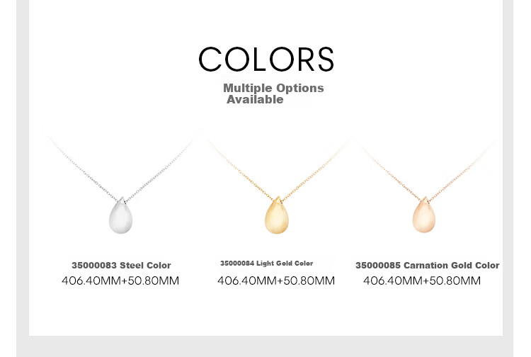 Calvin Klein CK Small Water Drop Carnation Gold, Women's Necklace, 35000085, Goddess Day Gift 3
