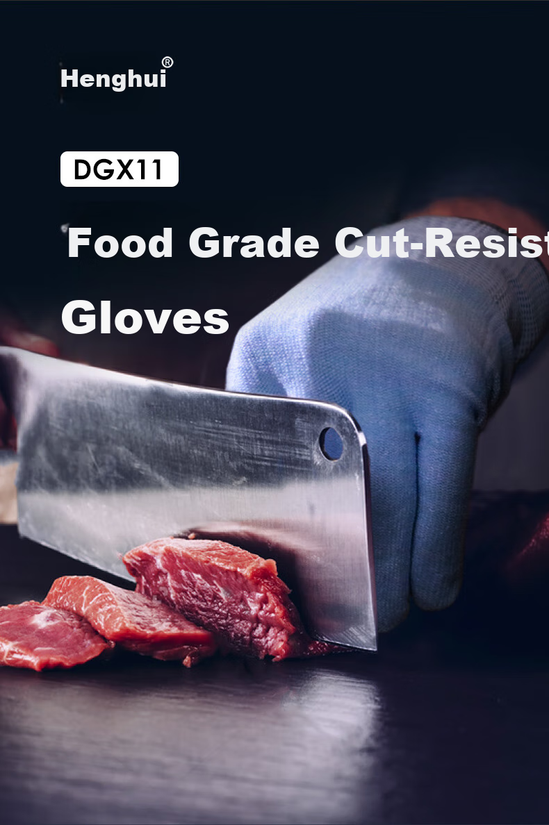 Henghui Level 5 Cut-Resistant Gloves, Kitchen-Specific Anti-Knife Cutting, Woodworking Anti-Cutting Steel Wire Vegetable And Meat Cutting Oyster Opening Protective Gloves, DGX11 2
