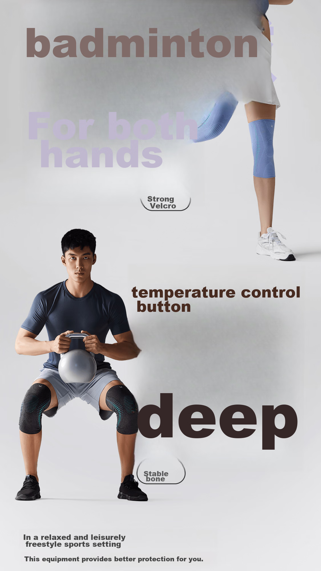 Keep Knee Brace for Sports, Meniscus Support, Running, Basketball, Badminton, Unisex Knee Protection Gear K-rox 13