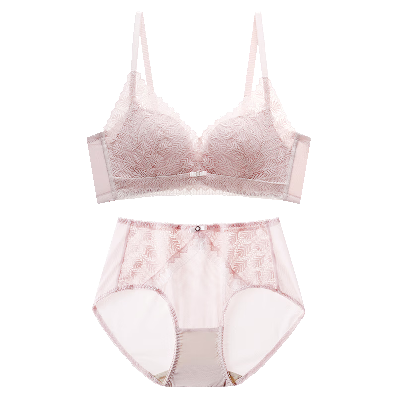 Cosmo Lady Women's Sexy Lace Comfortable Breathable Soft Gel Ring Push-Up Bra Set Gift 2B25A3