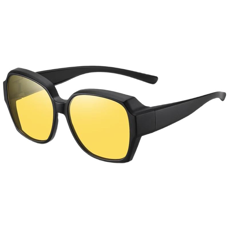 Baixiaoshe Sunglasses Clip-On for Nearsighted Glasses, Night Vision Lenses, Sunglasses for Men And Women, Driving Anti-UV Polarized Sunglasses
