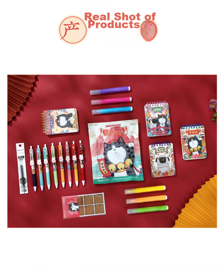 COMIX Dog and Snake Stationery Gift Bag Stationery Blind Box Set Kids Middle and High School Student Souvenir Back to School/Graduation Gift Lucky Bag Set Gift Box YGCS0223 8