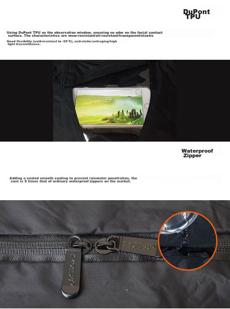 KYOTSU Professional DSLR Camera Flagship Model, Rain Cover with Removable Eyepiece, Black, Suitable for Lenses 70-200 80-200 100-400 150-500mm And Other Telephoto Lenses 3